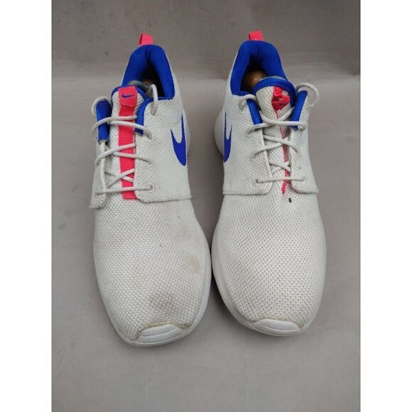 Nike Men Roshe One Running Shoes Ultramarine White Blue Red 511881-100 Size 11 - Picture 2 of 8